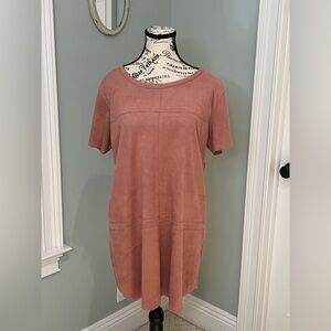 Olivaceous | Blush Dress | Size L  | Feels Like Suede | Great Condition
